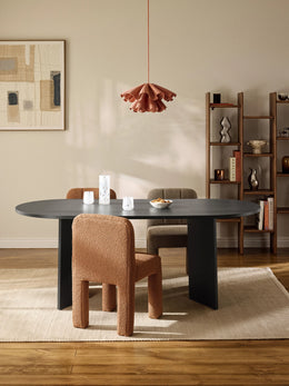 Oval Wooden Dining Table Toni,