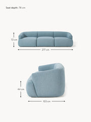 Sofá modular de bucle Sofía (3 plazas)