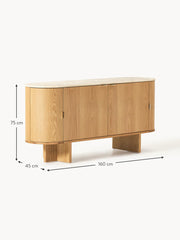 Wooden Sideboard Zumi with Rou
