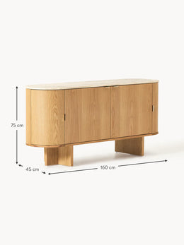Wooden Sideboard Zumi with Rou