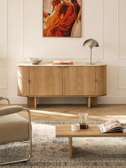 Wooden Sideboard Zumi with Rou