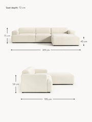Sofá esquinero Melva (4 plazas)