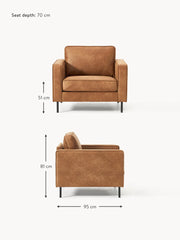 Sillón de cuero Hunter