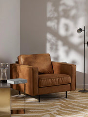 Sillón de cuero Hunter