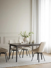 Mesa de comedor de roble Filippa, 140 x 90 cm