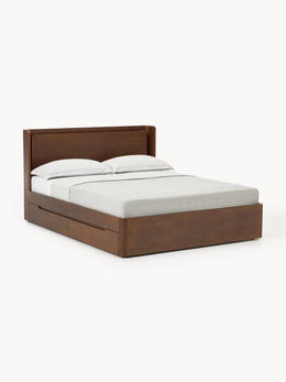 Wooden Bed Allow with Drawers