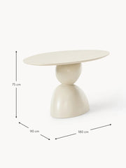 Oval Dining Table Sahra with O