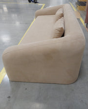 Sofá cama Eliot (3 plazas) de bouclé de osito de peluche