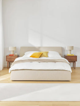 Cama tapizada Cloud con almacenaje