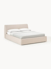 Cama tapizada Cloud con almacenaje