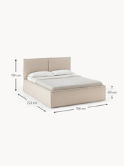 Cama tapizada Dream con canapé abatible
