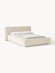 Cama tapizada Lennon con espacio de almacenamiento