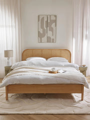 Wooden Bed Jones with Viennese