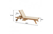 Teak Wood Sun Lounger Fun with